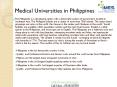 Medical Universities in Philippines PowerPoint PPT Presentation