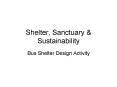 Shelter, Sanctuary PowerPoint PPT Presentation