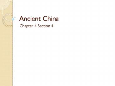 Ancient China