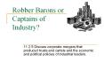 Robber Barons or Captains of Industry? PowerPoint PPT Presentation