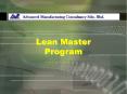 Lean Master Program PowerPoint PPT Presentation
