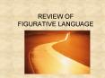 REVIEW OF FIGURATIVE LANGUAGE PowerPoint PPT Presentation