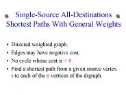 Single-Source All-Destinations Shortest Paths With General Weights