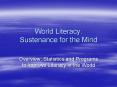World Literacy: Sustenance for the Mind PowerPoint PPT Presentation