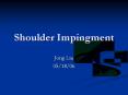 Shoulder Impingment PowerPoint PPT Presentation