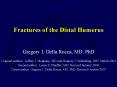 Fractures of the Distal Humerus PowerPoint PPT Presentation