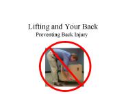 Lifting and Your Back
