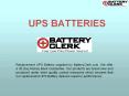 Ups Batteries PowerPoint PPT Presentation