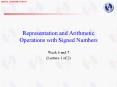 Representation and Arithmetic Operations with Signed Numbers PowerPoint PPT Presentation