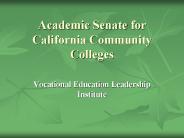 Academic Senate for California Community Colleges
