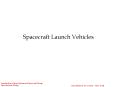 Spacecraft Launch Vehicles PowerPoint PPT Presentation
