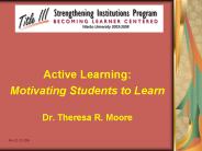 Active Learning: