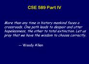 CSE 589 Part IV