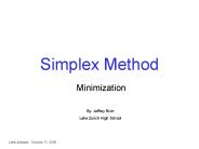 Simplex Method