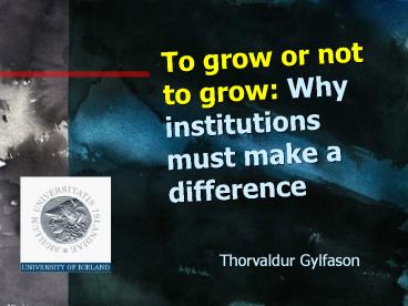 Principles of Economic Growth