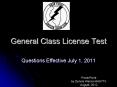 General Class License Test PowerPoint PPT Presentation