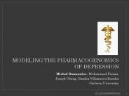 Modeling the pharmacogenomics of depression