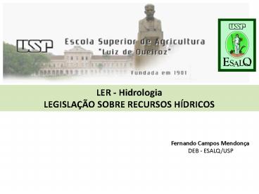 LER - Hidrologia