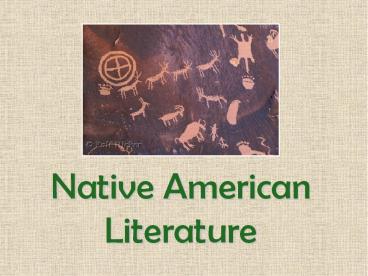Native American Literature