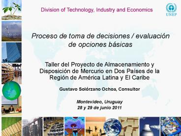 Proceso de toma de decisiones / evaluaci