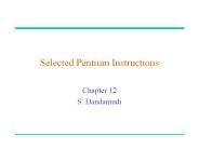 Selected Pentium Instructions