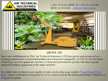 Quality material handling equipment