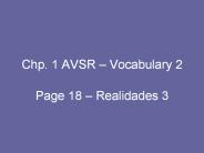 Chp. 1 AVSR 