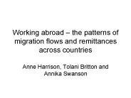 Working abroad 