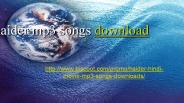 haider mp3 songs download