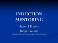 INDUCTION MENTORING PowerPoint PPT Presentation