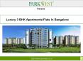 Luxury 3 BHK Apartments/Flats In Bangalore PowerPoint PPT Presentation