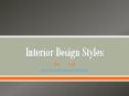 interior design Styles (1) PowerPoint PPT Presentation