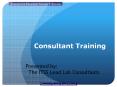 Consultant Training PowerPoint PPT Presentation