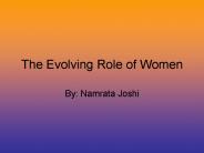 The Evolving Role of Women