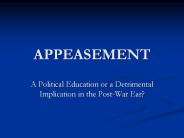 APPEASEMENT