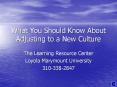 What You Should Know About Adjusting to a New Culture PowerPoint PPT Presentation