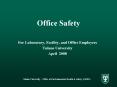 Office Safety PowerPoint PPT Presentation