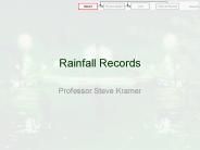 Rainfall Records