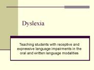 Dyslexia