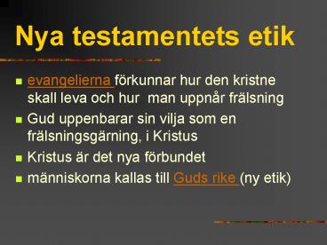 Nya testamentets etik