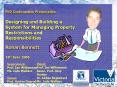 PhD Confirmation Presentation Designing and Building a System for Managing Property Restrictions and Responsibilities  Rohan Bennett 15th June 2005 PowerPoint PPT Presentation