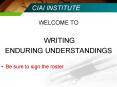 CIAI INSTITUTE PowerPoint PPT Presentation