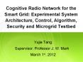 Cognitive Radio Network for the Smart Grid: Experimental System Architecture, Control, Algorithm, Security and Microgrid Testbed PowerPoint PPT Presentation