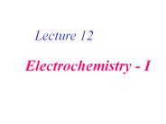 Electrochemistry - I