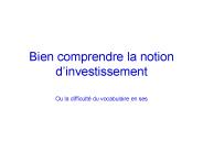 Bien comprendre la notion d