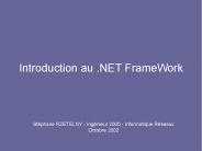 Introduction au .NET FrameWork