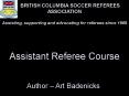 Assistant Referee Course PowerPoint PPT Presentation