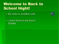 Welcome to Back to School Night! PowerPoint PPT Presentation