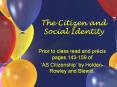 The Citizen and Social Identity PowerPoint PPT Presentation