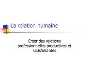 La relation humaine